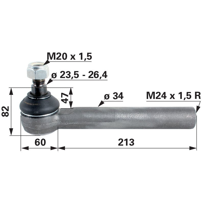Kugelgelenk M24 x 1,5 IG 1-33-743-614