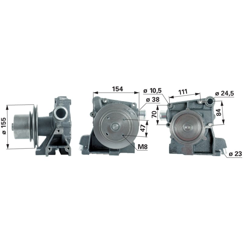 Wasserpumpe anstelle von Steyr 130800060005