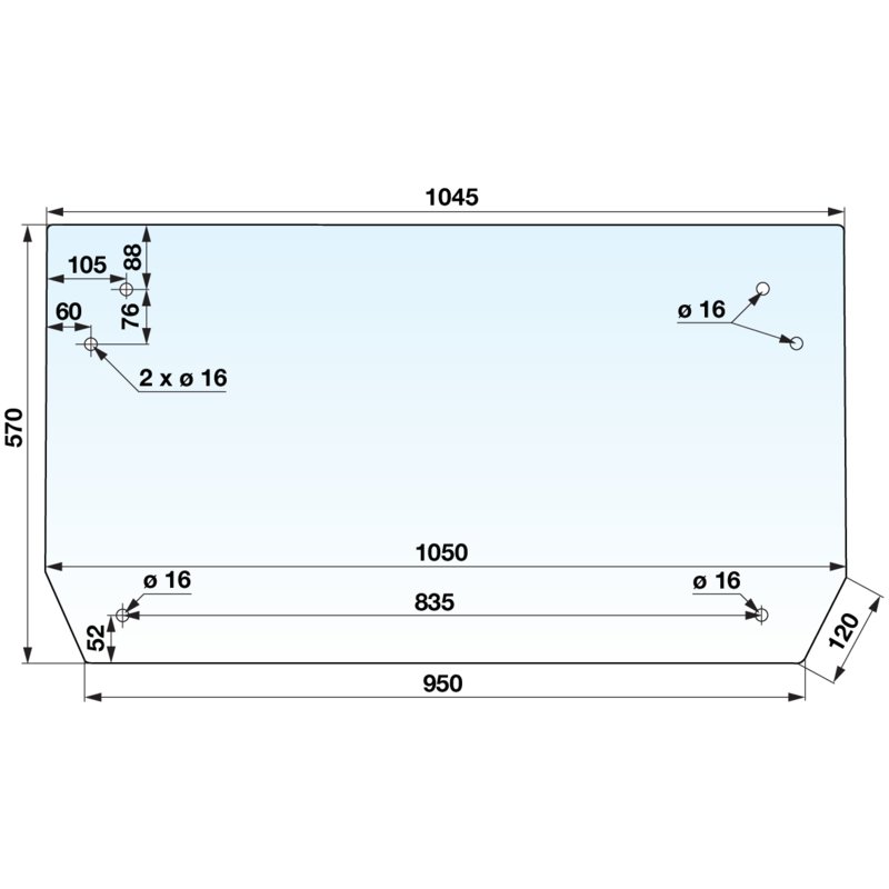Heckscheibe klar anstelle von Mauser 4-802.00.250