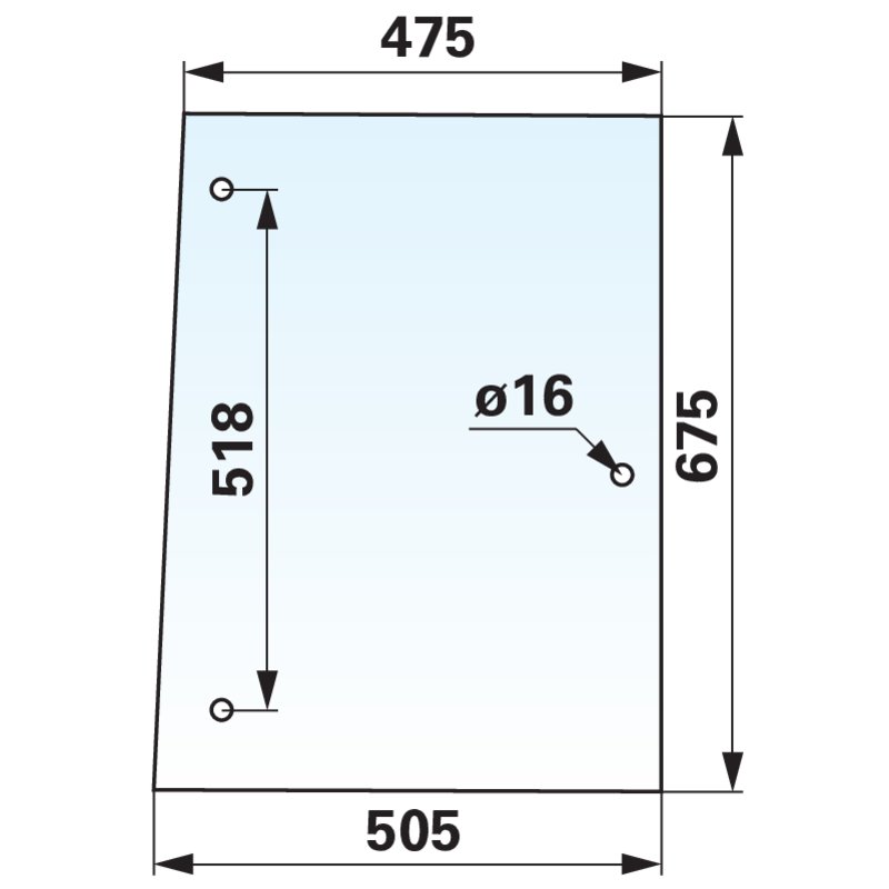 Seitenscheibe hinten, klar anstelle von Steyr 1-34-171-112