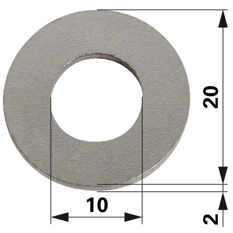 Düsenring 20 x 10 x 2 mm passend zu MWM-Motor