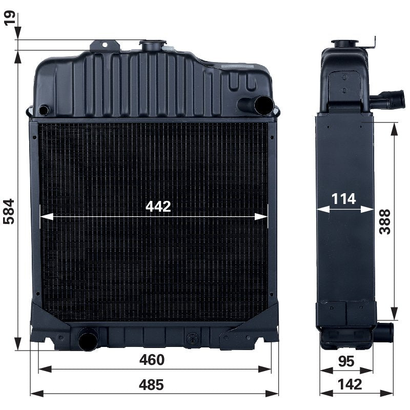 Kühler passend zu Steyr Serie M9000 Sisu-Motor
