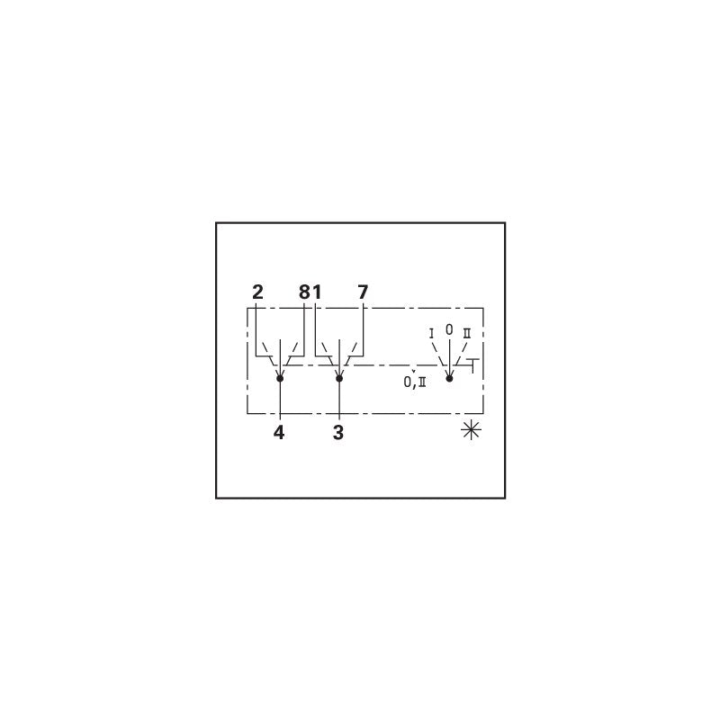 Kippschalter Schaltung 0-1-2 139900580116