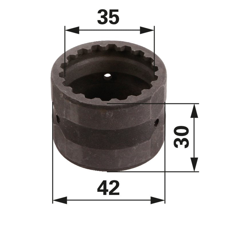 ZF Laufbuchse 35 x 42 x 30 mm, 17 Zähne verdrehgesichert 133700220325