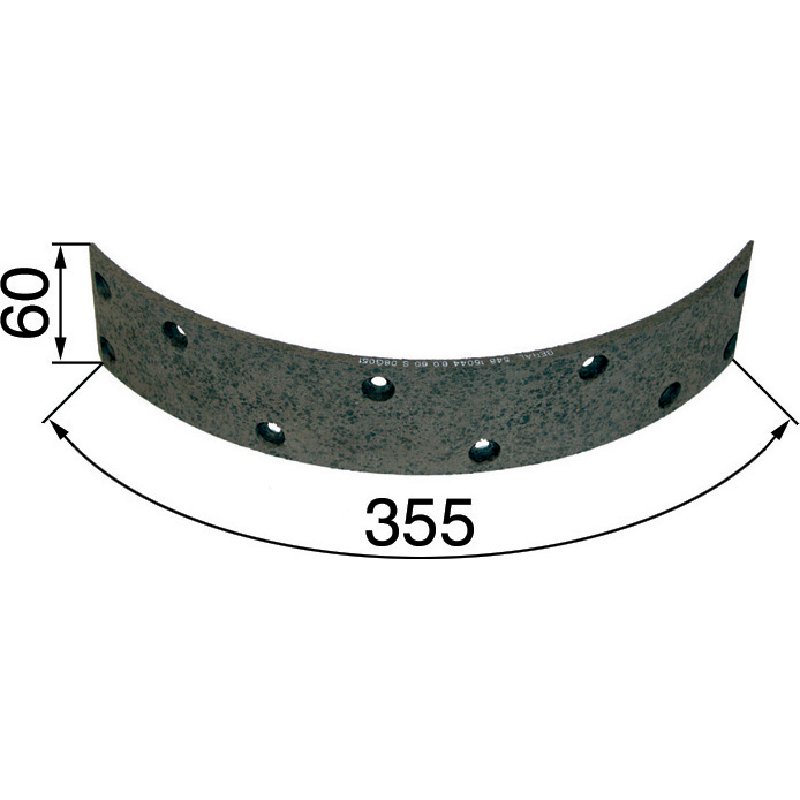 Bremsbelag vorne, 355 x 60 mm passend zu Steyr 70-1200 1390 440801