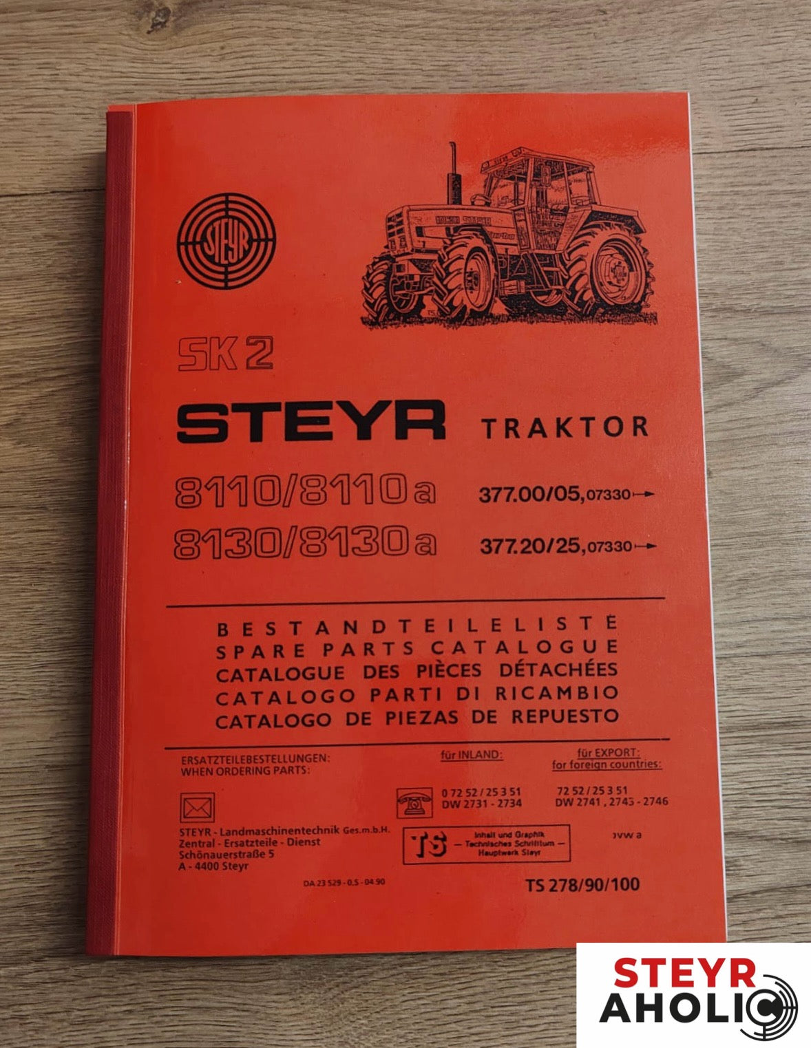 Steyr Teileverzeichnis für 8110/8130