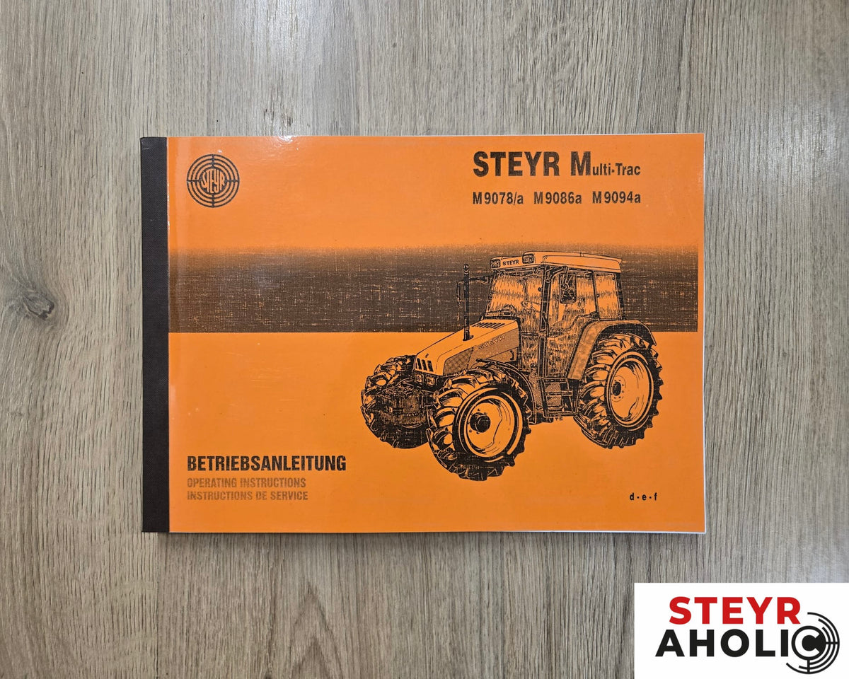 Betriebsanleitung Steyr Multi-Trac M9078, M9086, M9094