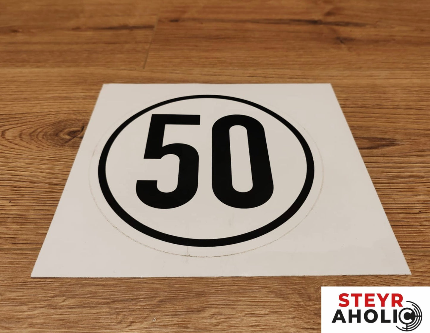 Aufkleber "50 KM"