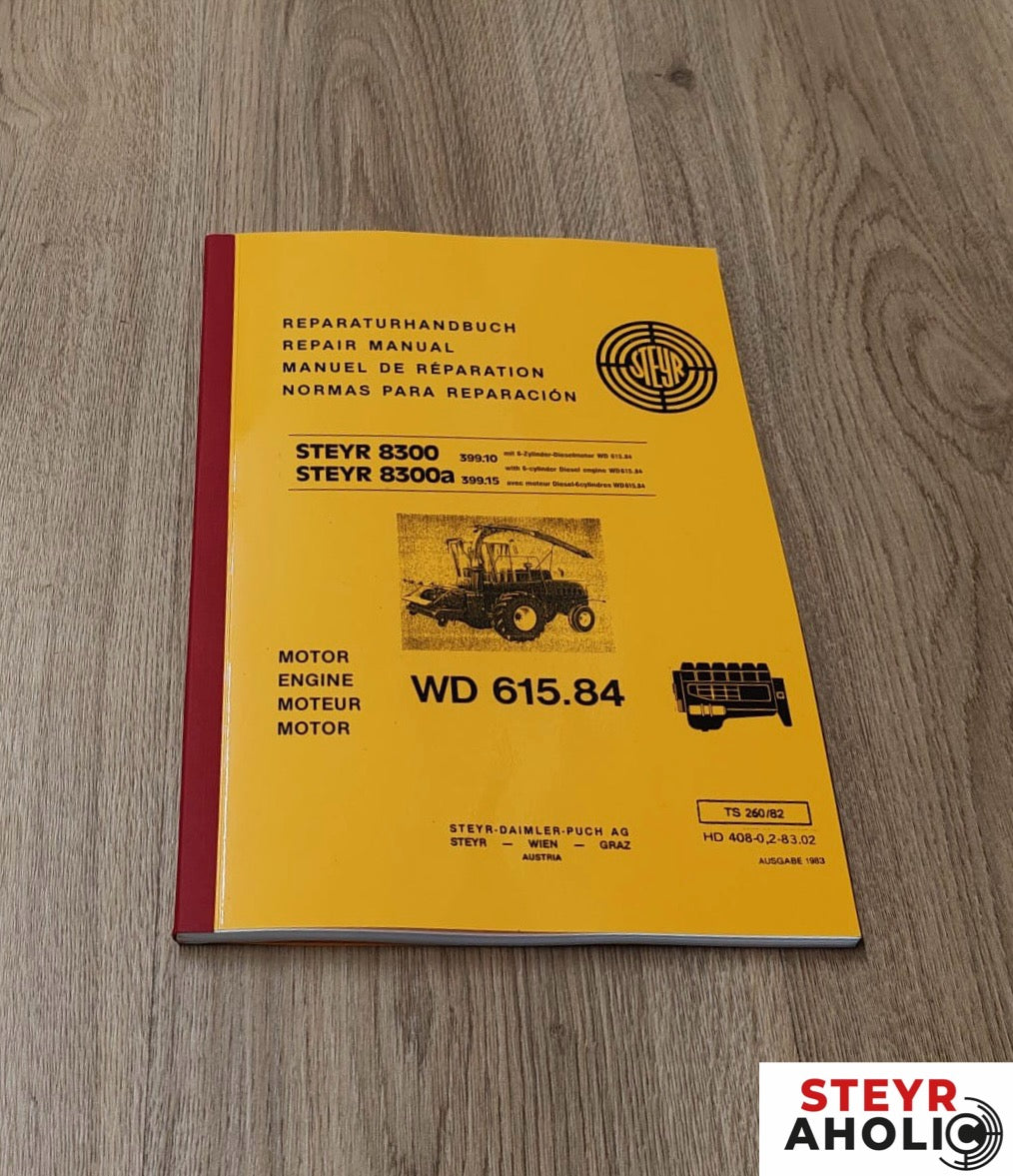 Reparaturhandbuch Motor Steyr 8300