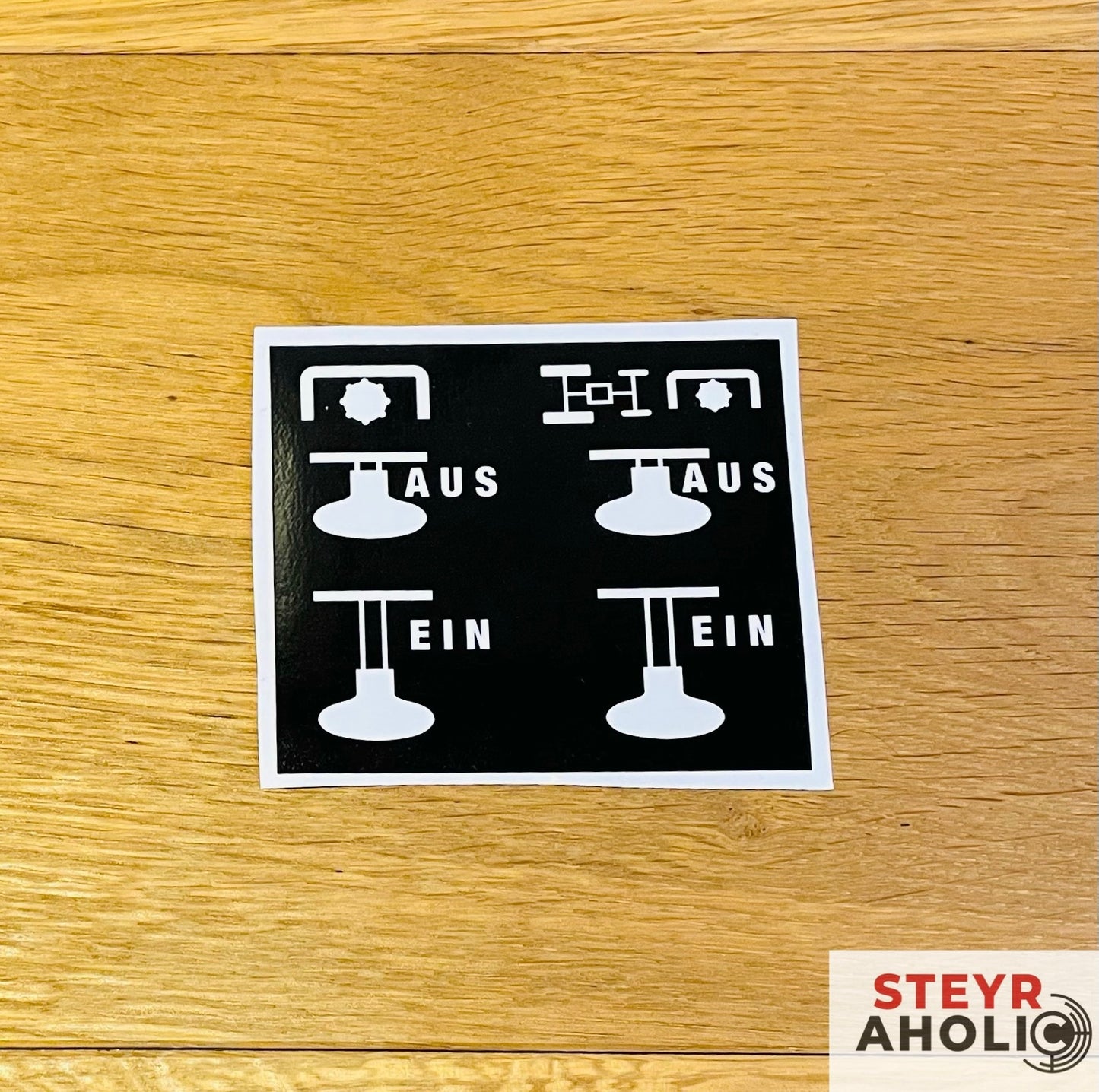 Aufkleber "Zapfwelle / Frontzapfwelle Ein/Aus"