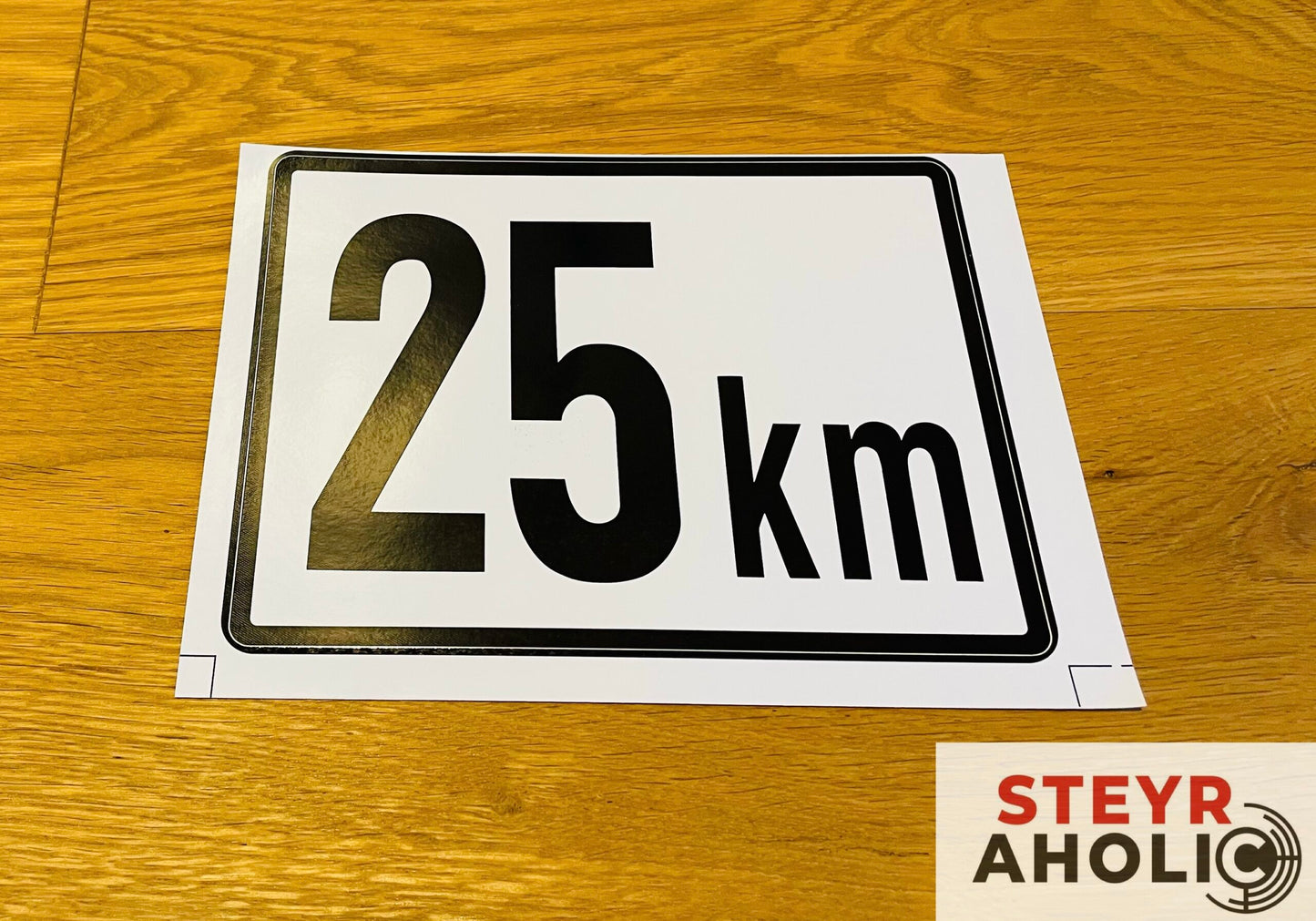 Aufkleber "25 KM"
