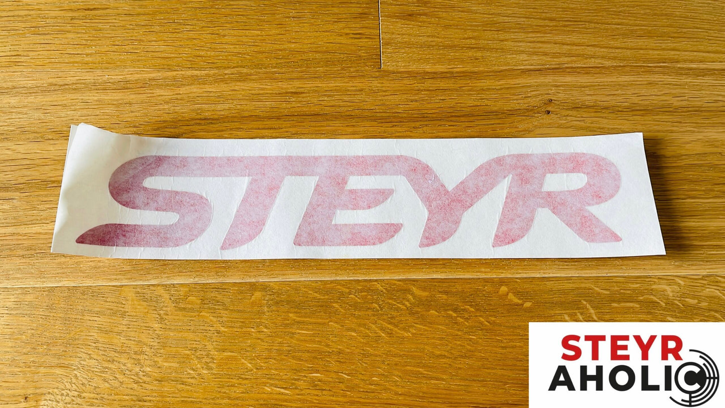 CNH Aufkleber "Steyr" für Motorhaube (MT, Kompakt, Profi, CVT) 84322616