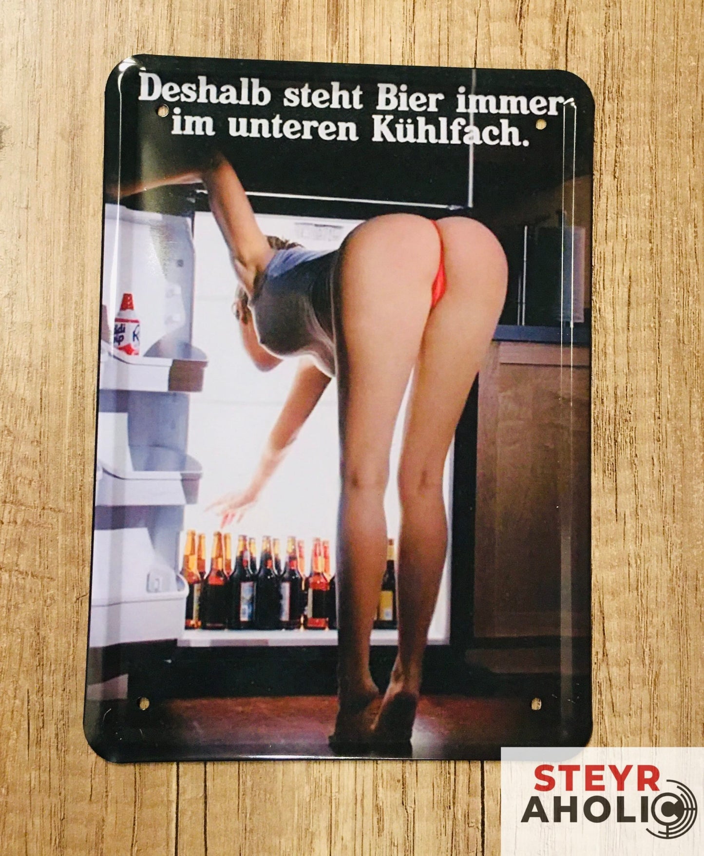 Blechschild "Kühlschrank"