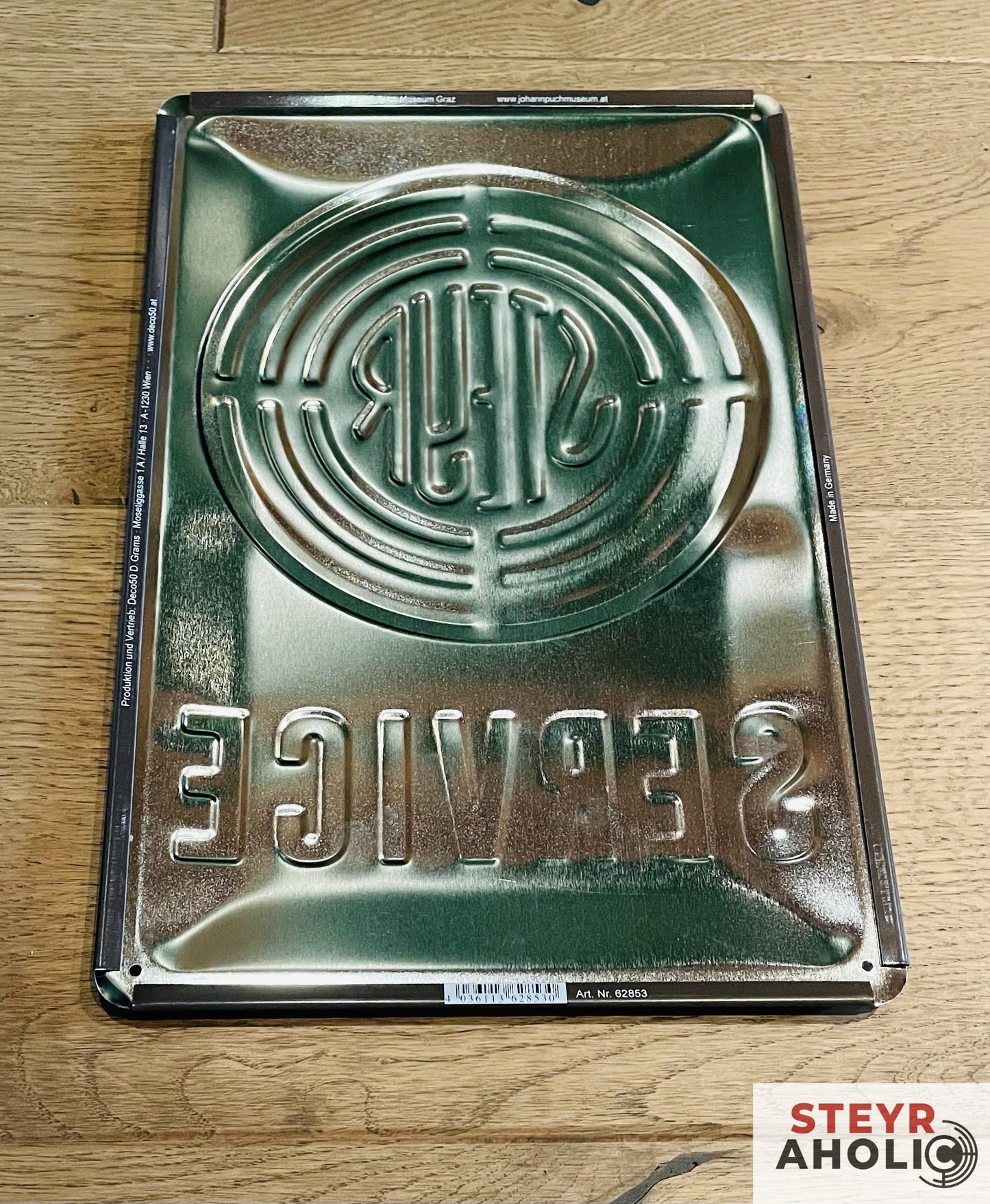 Steyr - Blechschild Steyr Service