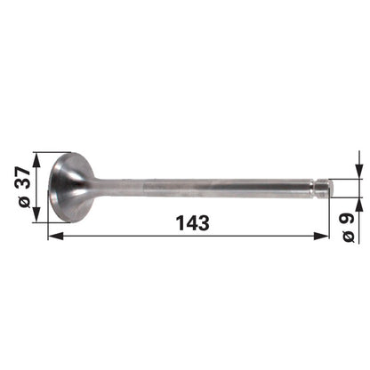 Auslassventil passend zu Steyr WD311, WD411, WD612 131100050015