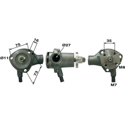 KEBA Wasserpumpe mit Dichtung passend zu Steyr T80-182 12130 060090