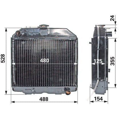 Kühler passend zu Steyr 8045, 942, 948