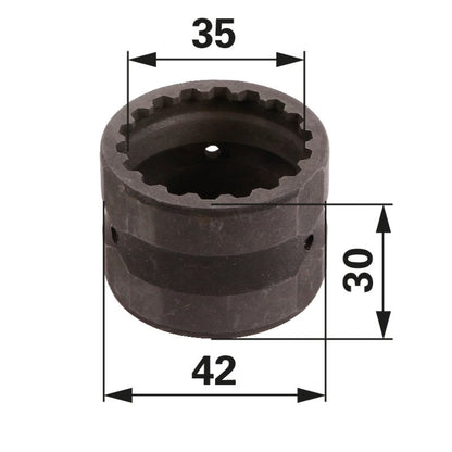 ZF Laufbuchse 35 x 42 x 30 mm, 17 Zähne verdrehgesichert 133700220325