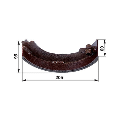 Bremsbacke für hydraulische Betätigung anstelle von Steyr 1295340903