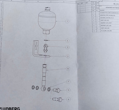 Zuidberg Druckspeicher Satz / Schwingungsdämpfung