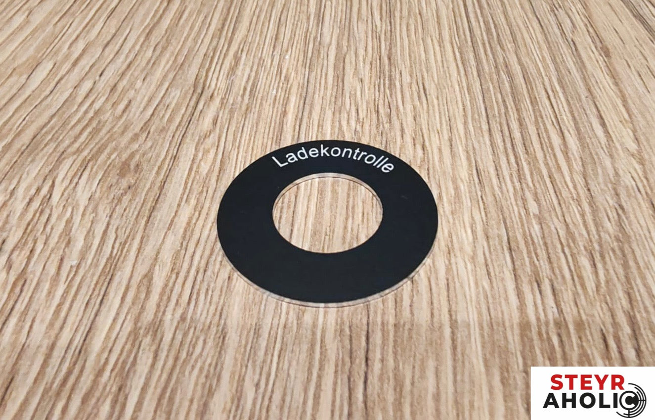 Kontrollleuchte Schild - Ladekontrolle