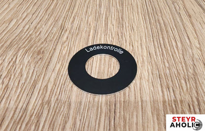 Kontrollleuchte Schild - Ladekontrolle