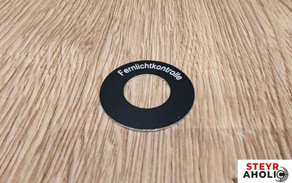 Kontrollleuchte Schild - Fernlichtkontrolle