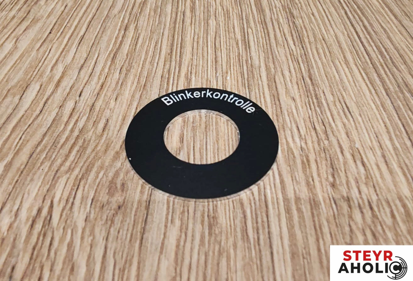 Kontrollleuchte Schild - Blinkerkontrolle