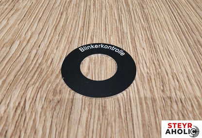 Kontrollleuchte Schild - Blinkerkontrolle