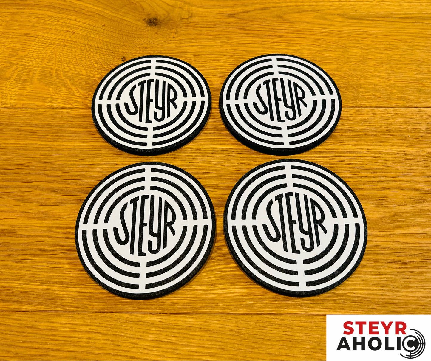 Filz-Untersetzerset "Steyr-Logo alt"