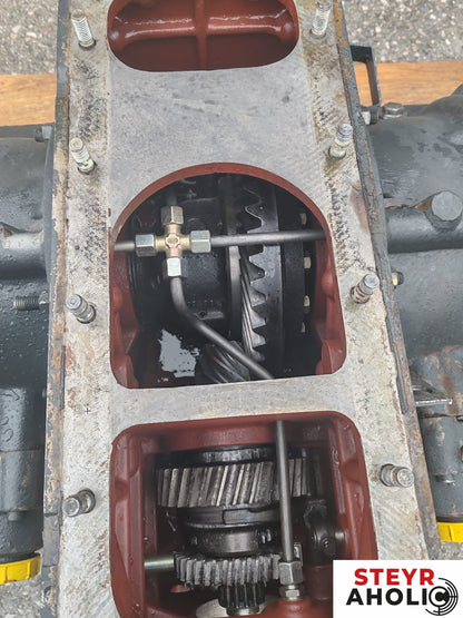 Hinterachsgehäuse + Halbachsen Steyr 9094 MWM mit gerader Motorhaube