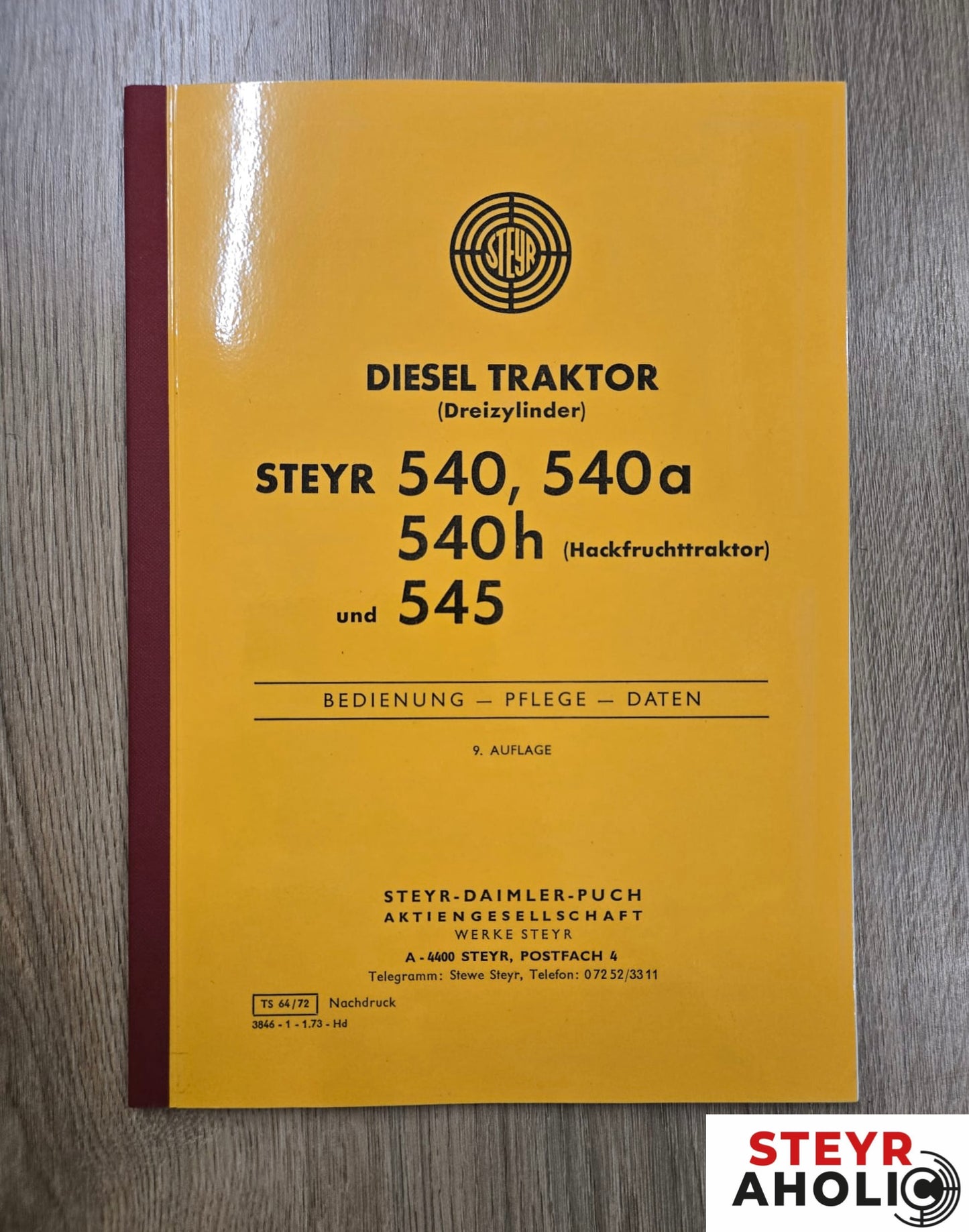 Betriebsanleitung Steyr 540/545 A4