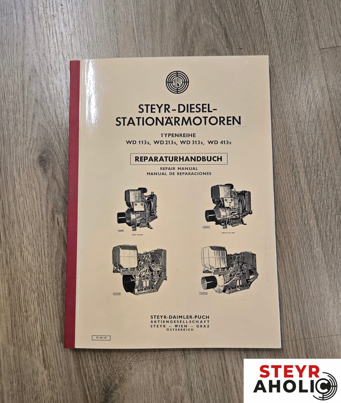 Reparaturhandbuch Stationärmotoren WD113s, 213s, 313s, 413s
