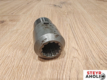 Schiebemuffe für Allradwelle hinten, 83 x 50/45 mm, 13 Zähne anstelle von Steyr 133700290065 - NACHBAU