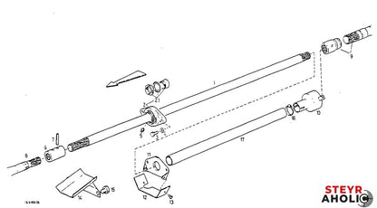 Antriebswelle Allrad, Länge 1675 mm anstelle von Steyr 135700310013