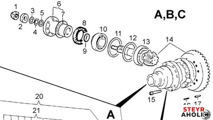 DANA SPICER O-Ring Triebling vorne 1-33-742-041
