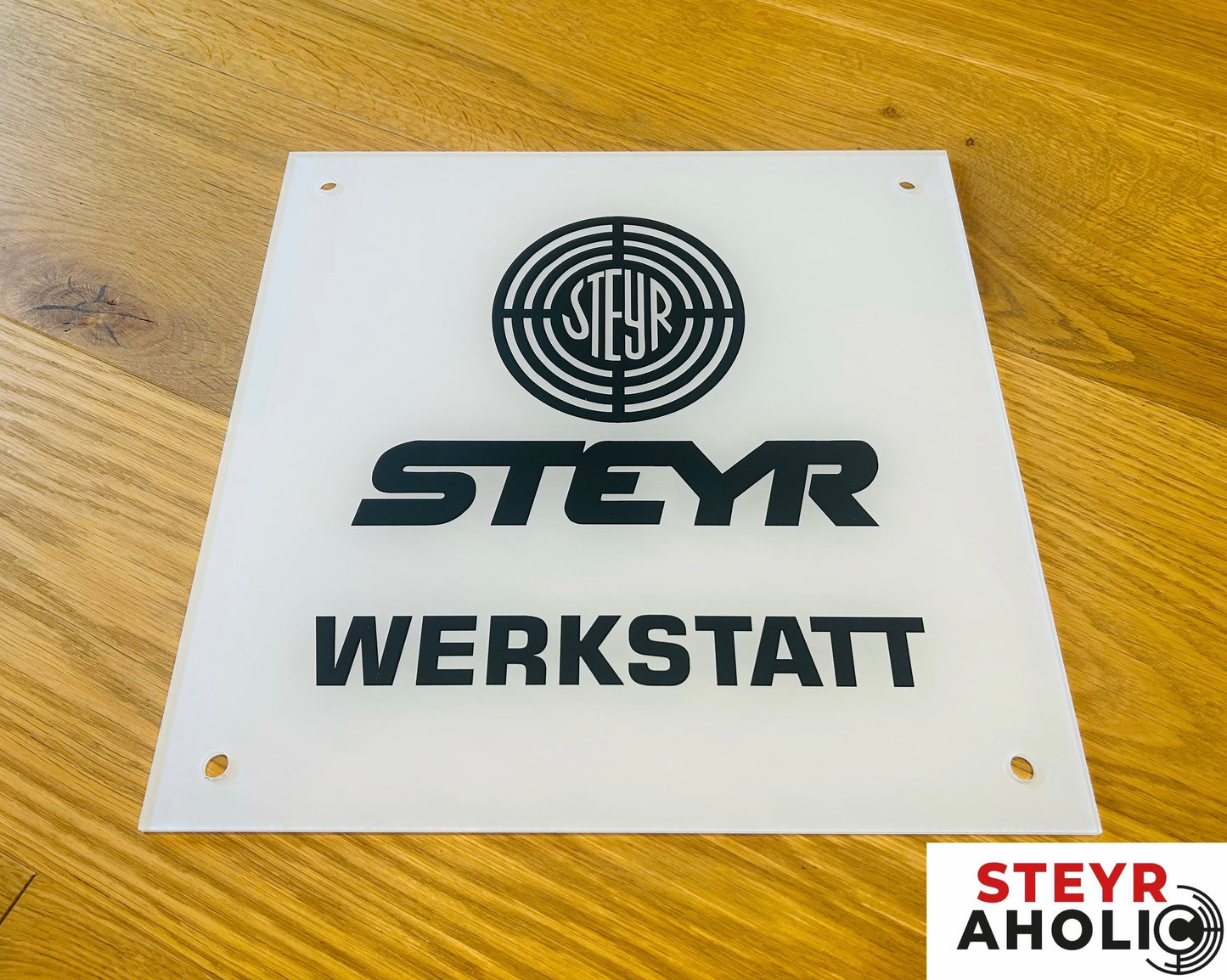 Steyr Werkstattschild 30 x 30 cm