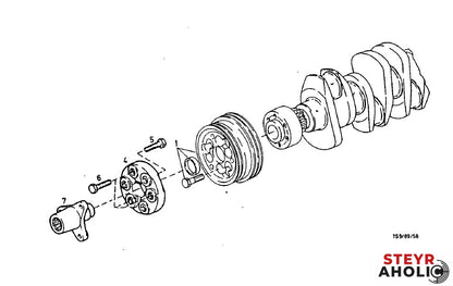 Mitnehmer Frontzapfwelle Steyr Serie 80 133700290109