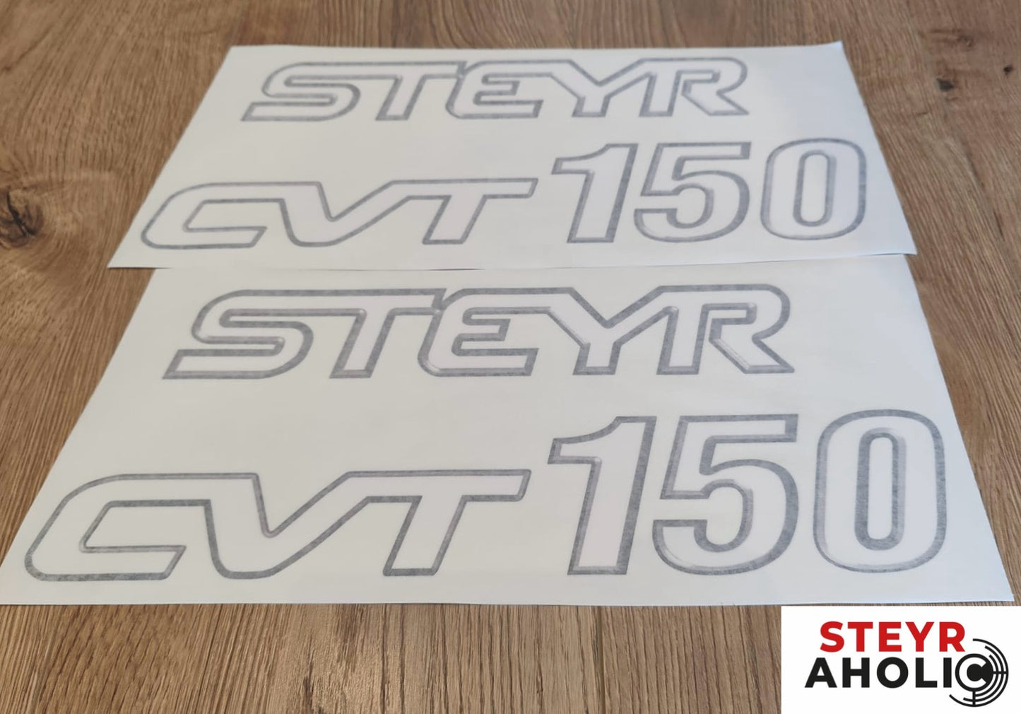 Aufkleberset "Steyr CVT 150" für Motorhaube
