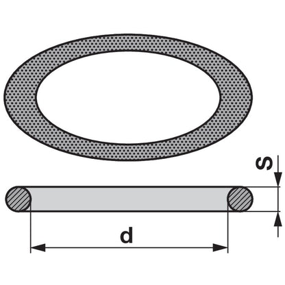 O-Ringe Dm 18,0 x 2,5 mm, 10 Stück NBR 70 Shore, DIN3771