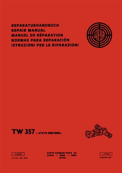 Reparaturhandbuch Steyr Getriebe TW 357