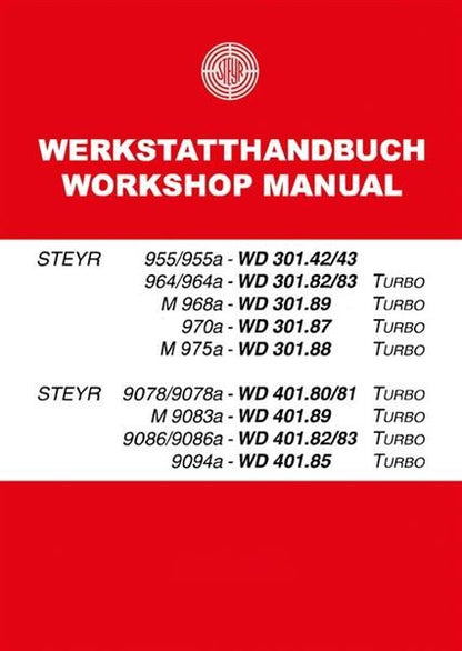 Reparaturhandbuch  Steyr WD 301 und WD 401