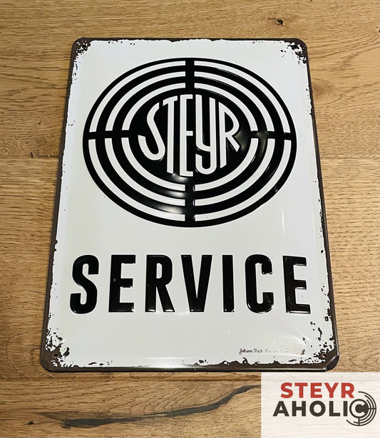 Steyr - Blechschild Steyr Service